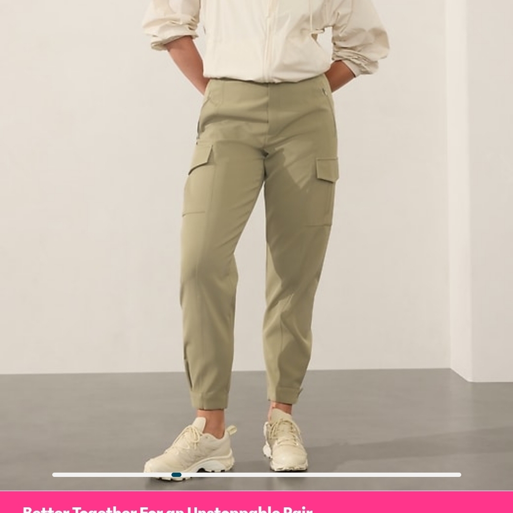 Athleta Tan Cargo Pants - Picture 3 of 10